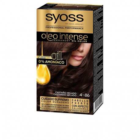 SYOSS OLEO INTENSE tinte sin amoniaco #4.86-castaño helado 5 pz