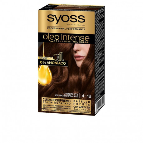 SYOSS OLEO INTENSE tinte sin amoniaco #4.18-chocolate 5 pz
