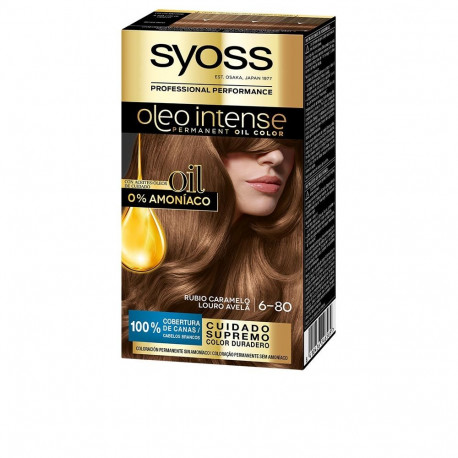 Syoss juuksevärv Oleo Intense #6.80 ammoniaagivaba 5tk, karamellblond