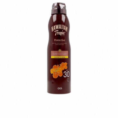Hawaiian Tropic päikesekaitsesprei SPF30 180ml kookose- ja mangoõliga