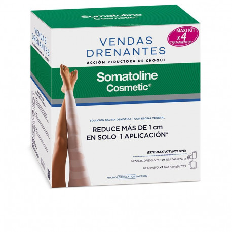 SOMATOLINE COSMETIC DRENANTE VENDAS KIT COMPLETO ACCIÓN REDUCTORA CHOQUE LOTE 4 pz