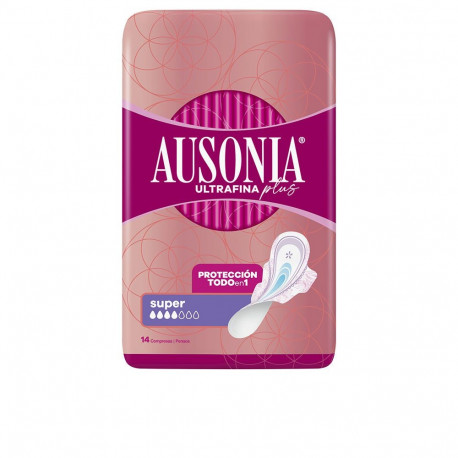 Ausonia hügieenisidemed ULTRAFINA PLUS super tiibadega 14tk