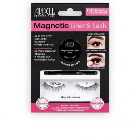 ARDELL MAGNETIC LINER & LASH pestañas #110 + gel liner 3 u