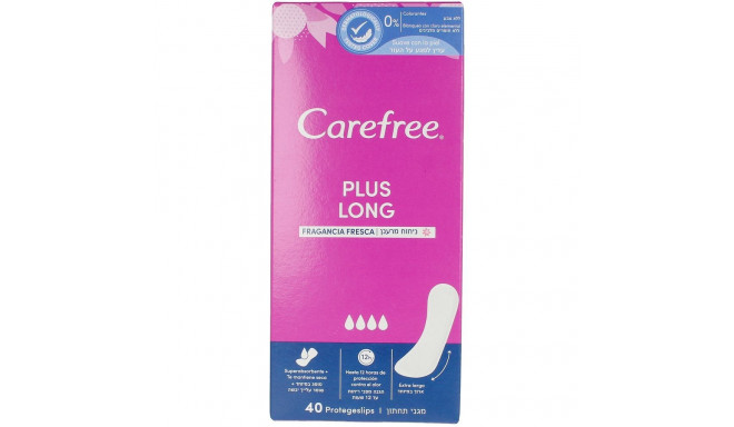 CAREFREE PLUS LONG protector fragancia fresca 40 u