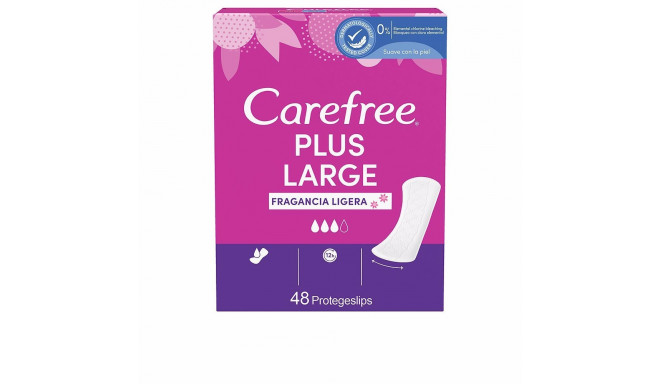 CAREFREE PLUS LARGE protector sin fragancia 48 u