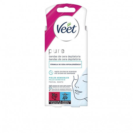 Veet näo vaharibad PURE tundlikule nahale 20tk