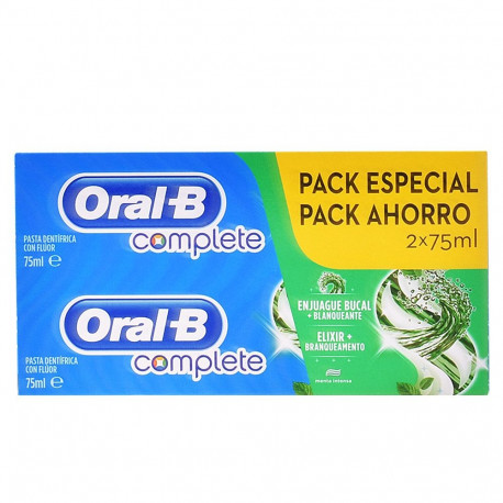 ORAL-B COMPLETE PLUS dentífrico protege & limpia pack 2 x 75 ml