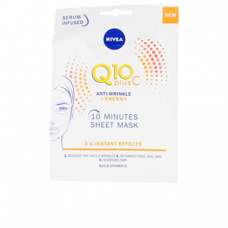 NIVEA Q10+ VITAMINA C anti-arrugas+energizante mascarilla facial 1 u