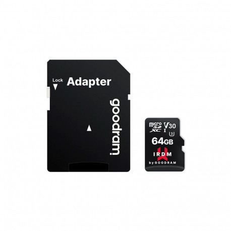 Mälukaart Goodram 64GB Micro-SD UHS I U3 V30 + adapter