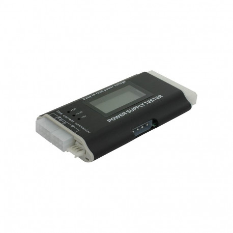 ATX, BTX ja ITX toiteplokkide tester (LCD ekraaniga), 1 x 24 pin, 1 x 8 pin, 1 x 6 pin, 2 x 4 pin, 1