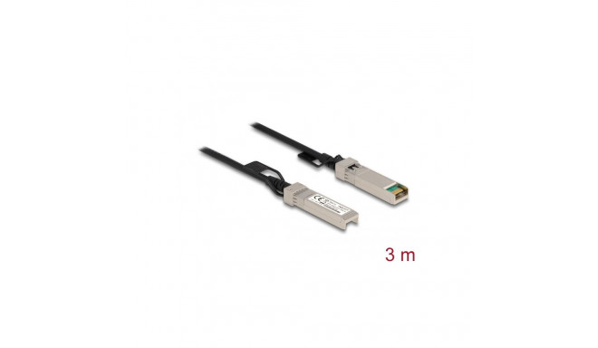 SFP+ kaabel 3.0m, 10-Gigabit Ethernet, must (Twinax)