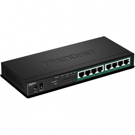 PoE Switch: 8 x 10/100/1000Mbps PoE+, kuni 30W pordi kohta, 65W