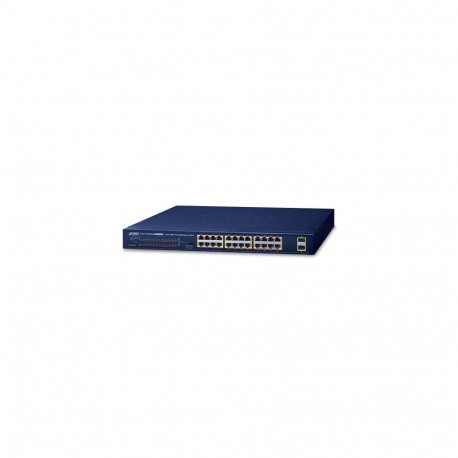 19" 24-Port 10/100/1000T 802.3at PoE + 2-Port 1000X SFP Unmanaged Gigabit Ethernet Switch  (240W PoE