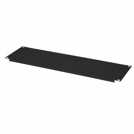 Blind plate 1U RAL 9005 black
