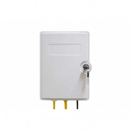 IP Rated Wall Box Grey 7035 IP65 6 Port (SCD/LCQ) with 1+2 37mm Glands UNLOADED