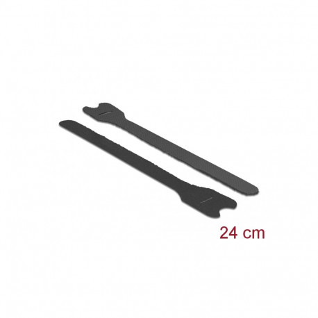 Takjapael kaabliside 13mm x 240mm, must (10.tk)