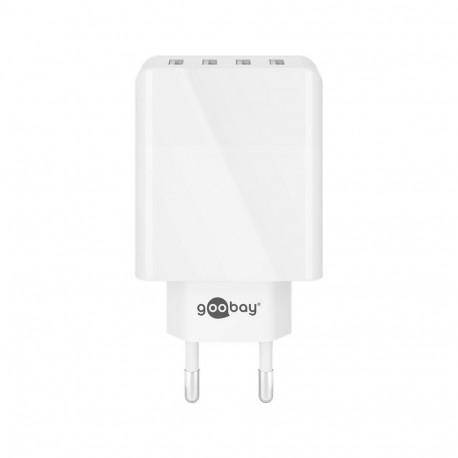 4-way USB charger (30W) white
