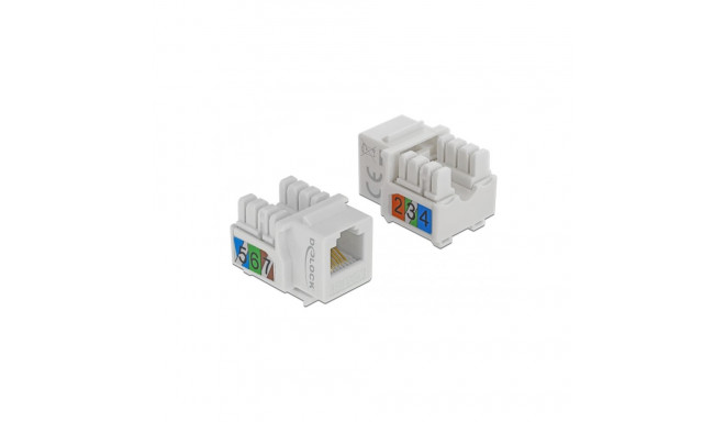 Delock Keystone Module RJ12 F > LSA Cat.3 UTP white