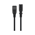 Extension cord C7/C8; 2 m, black