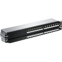 16-Port Cat6A Shielded 1U Patch Panel