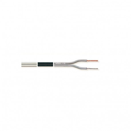Loudspeaker cable 2x0,35mm², White PVC, OFC 100m/roll