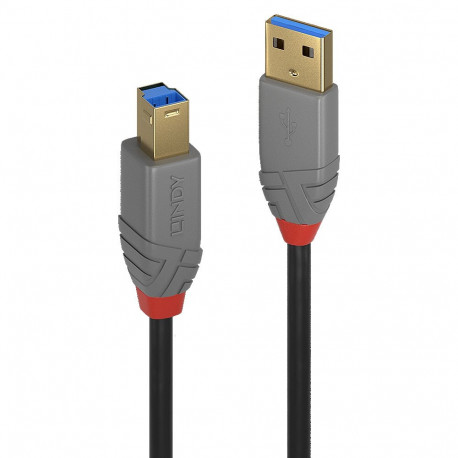 USB 3.2 kaabel A - B 5.0m, ANTHRA