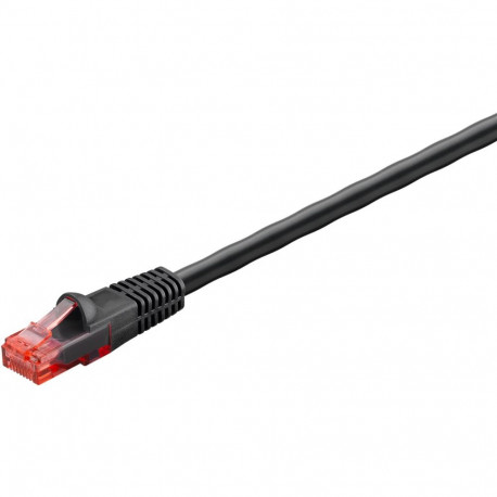 Cat6 Outdoor-patch cable, U/UTP, black, 20.0m