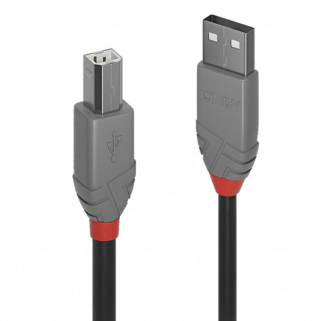 USB 2.0 kaabel A - B 7.5m, ANTHRA