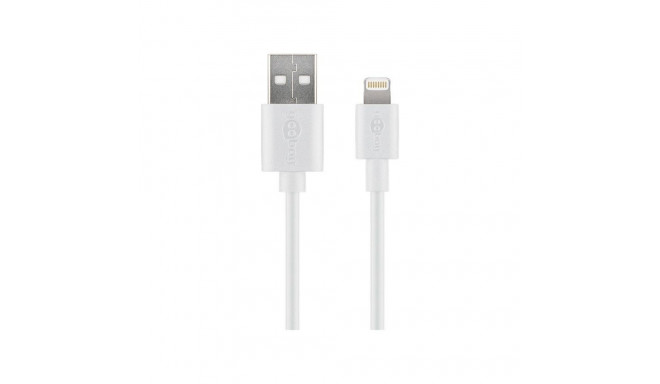 USB 2.0 - Lightning kaabel 1.0m, Apple sertifitseeritud,valge