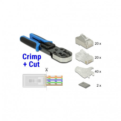 Delock RJ45 Crimp+Cut Toolkit