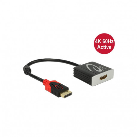 Üleminek DisplayPort (M) - HDMI (F), 4K@60Hz Active (F) 0.2m, must