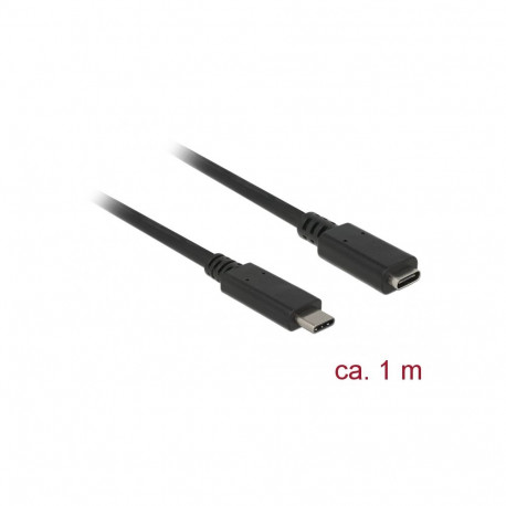 Extension cable SuperSpeed USB (USB 3.1 Gen 1) USB Type-C™ male > female 3 A 1.0 m black