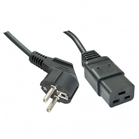 Mains Power Cable Schuko 2 Pin to IEC C5, 2m