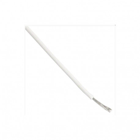 AWG18 HOOK-UP WIRE WHITE UL1015