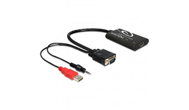 Delock HDMI to VGA Adapter with Audio