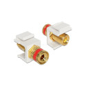 Delock Keystone module binding post > thread nut red