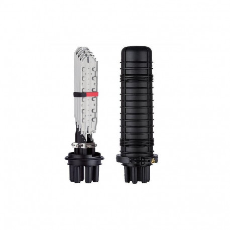 FOSC™400 B4 Fiber Optic Splice Closure, Heat Shrink Cable sealing, one pre-installed 24-splice tray,