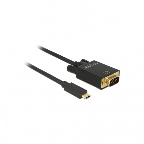USB-C - VGA kaabel 2.0m, 1920x1080@60Hz, must