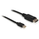 Mini DisplayPort - DisplayPort kaabel 1.0m, must, 4K@60Hz