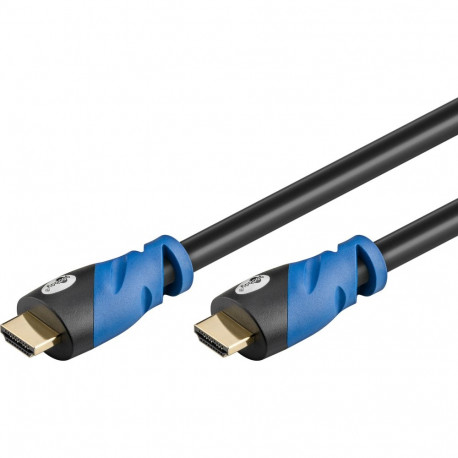 HDMI kaabel 1.0m + Ethernet, 4K 3840x2160p@60Hz, Premium High Speed