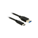 USB-C kaabel C - A 0.5m, USB 3.1 10Gbps, 3A, must