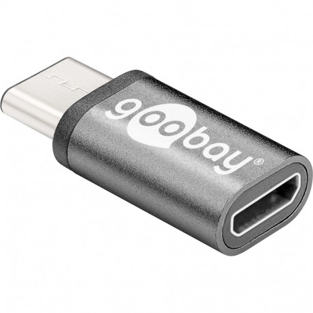 Üleminek USB-C (M) - USB 2.0 Micro B (F), hõbe