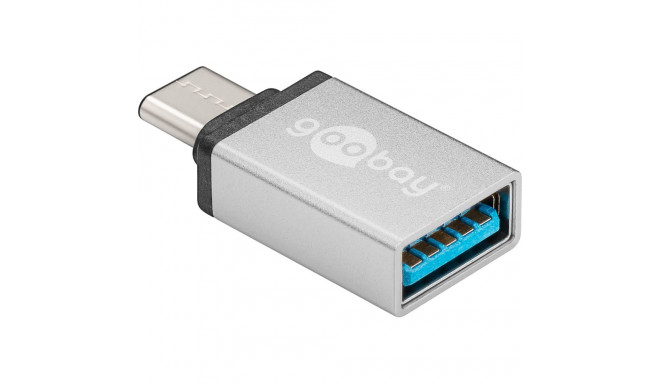 USB-C adapter – USB 3.0 A port, silver