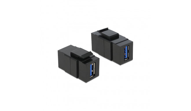 Keystone moodul: USB 3.0 A F / F, must