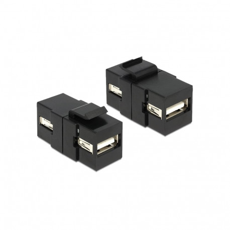 Keystone moodul: USB 2.0 A F / F, must