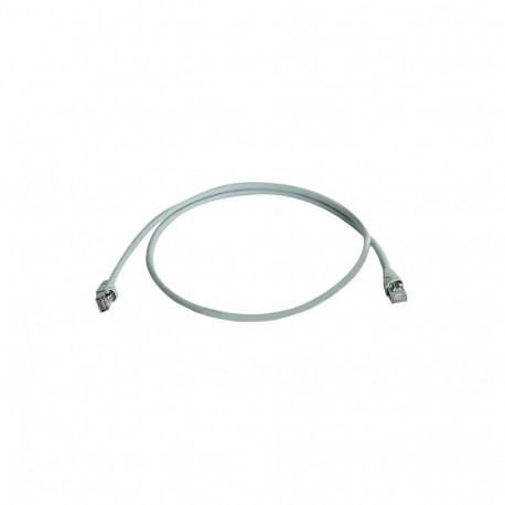 Patch cord S/FTP Cat6a (ISO/IEC), 1.5m MP8 FS500, LSZH, grey, 1:1