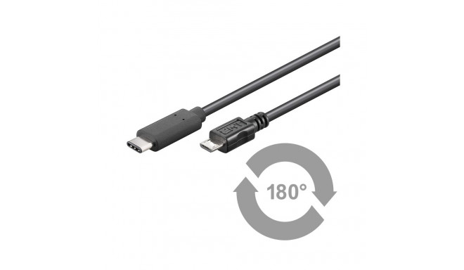 USB 2.0 micro B - USB-C 1.0m, must