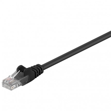 Cat5e Network cable, U/UTP 2xRJ45 plug unshielded black 7.5m