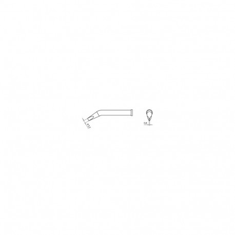 XT MX SOLDERING TIP CHISEL 3.2X0.8MM