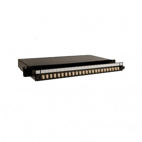 Sliding Panel Black 24 Port (SCS/LCD) UNLOADED